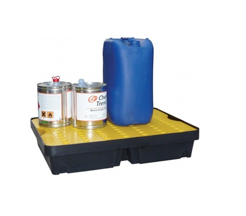 [JO-PE-RP-40/A] Bandeja de retención de polietileno de 40 litros con rejilla, Cubeto retención JO-PE-RP-40/A