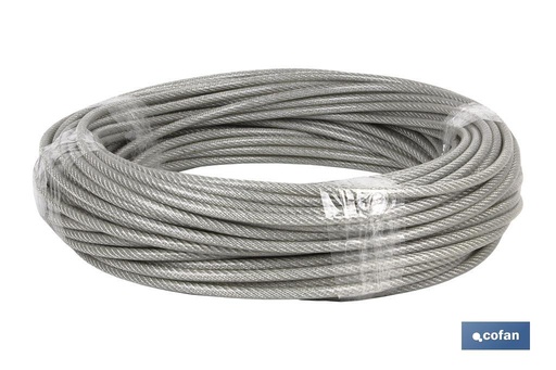 [00503010] CABLE ACERO (10mm) 8X10MM  6X19+1 PLAST. (25 M)