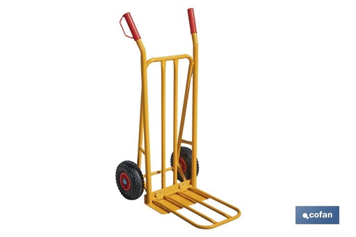 [09400404] CARRETILLA ALMACÉN PALA ANCHA PLEGABLE 1160X510X780 MM