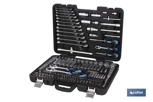 [14009018] MALETIN 218 PCS PROFESIONAL 1/2, 3/8 Y 1/4