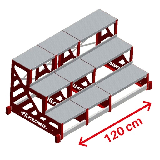 [SGAS-P-100L] SGAS-P-100L | Ancho especial para taburete SGAS Ancho 120 cm.