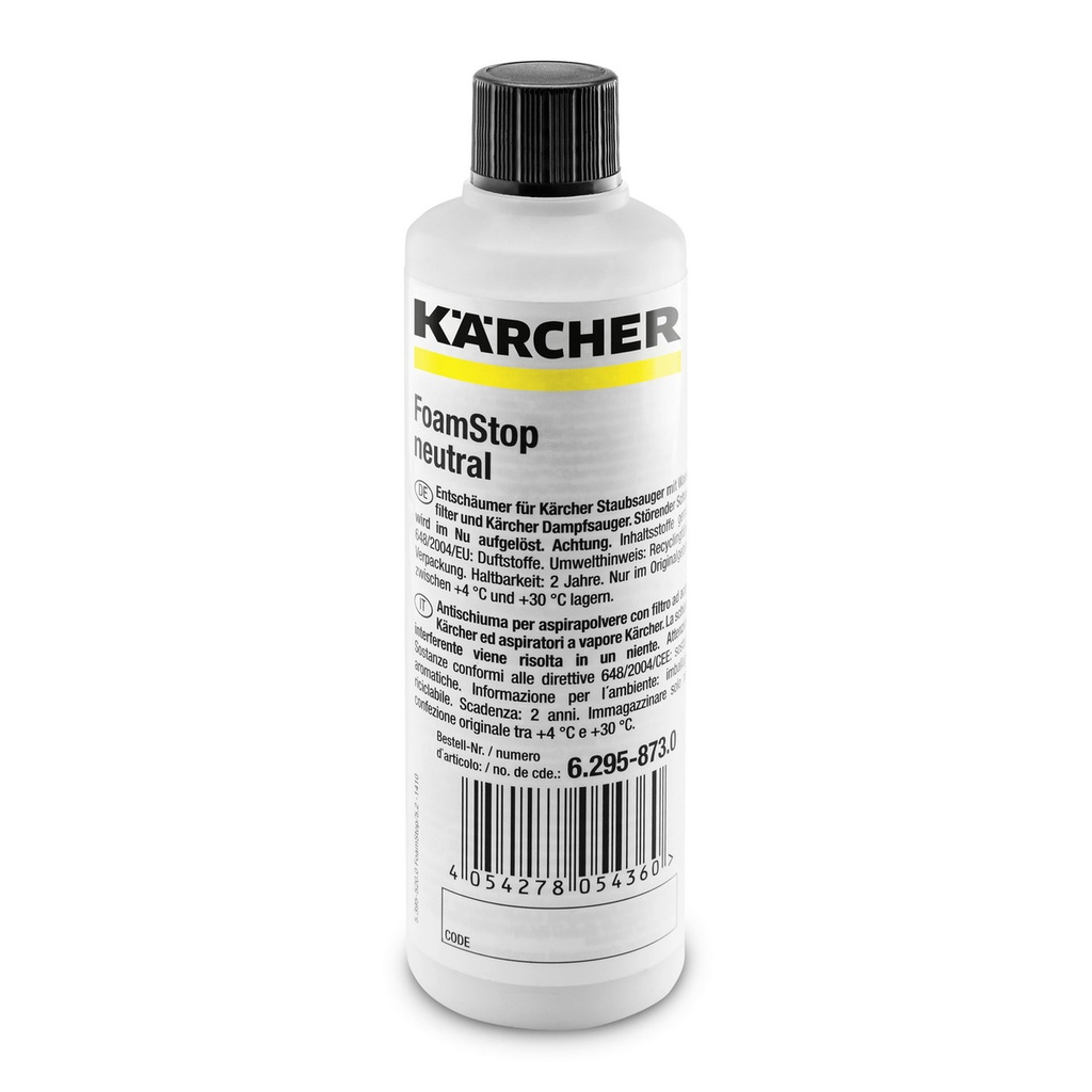 Foamstop Neutro, 125ml,  Karcher 6.295-873.0, Caja de 6 Uds.